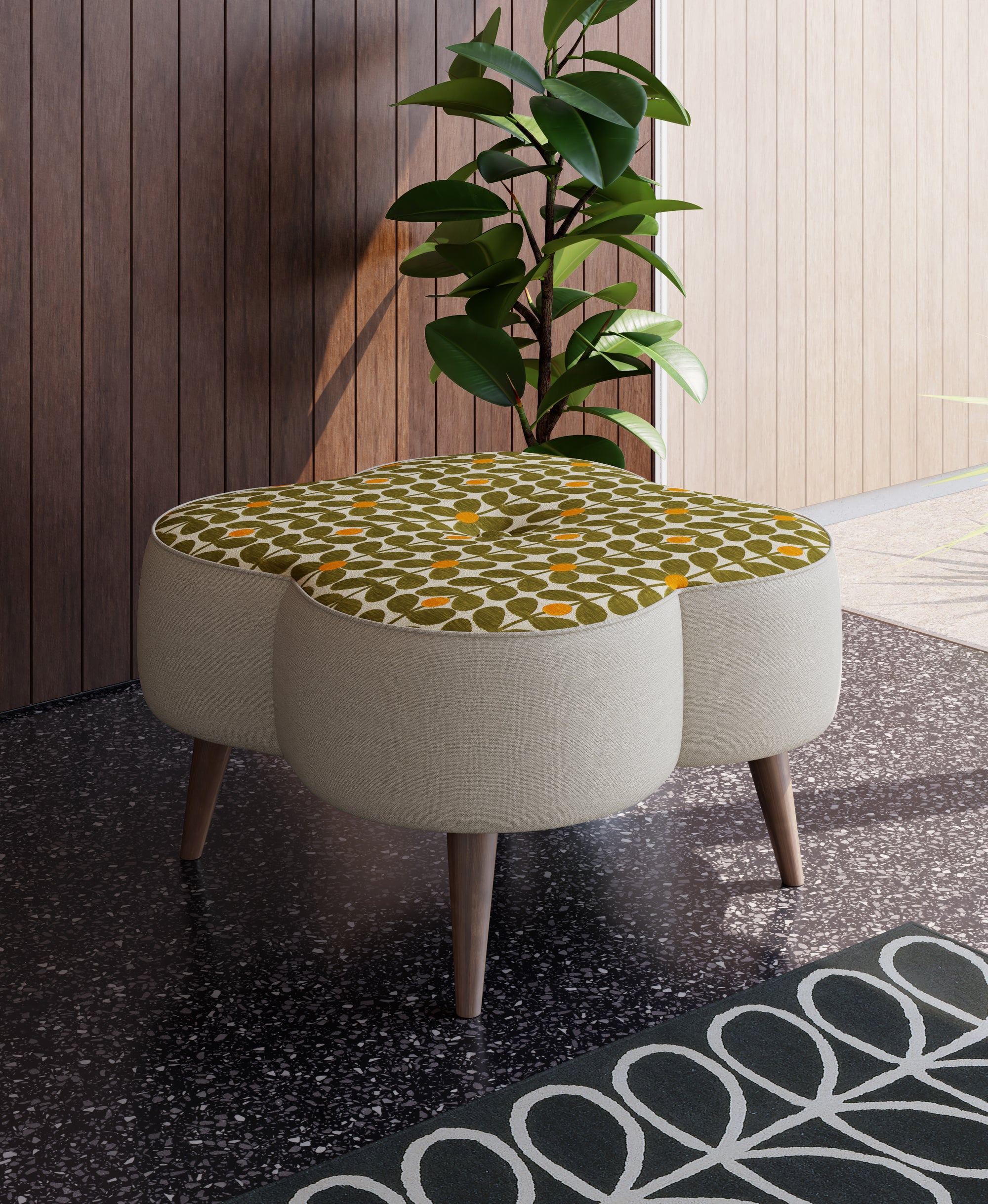 Daisy Large Footstool